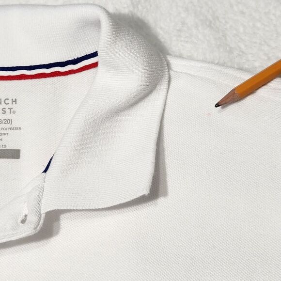 French Toast Uniform shirt for boy XXL Casual White Long Sleeved Polo Shirt - Picture 2 of 11